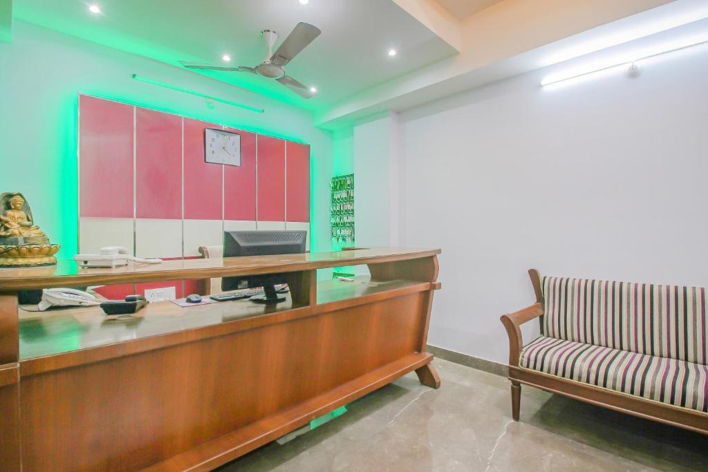 Reception desk at Delight Inn Stays - hotel in kondapur