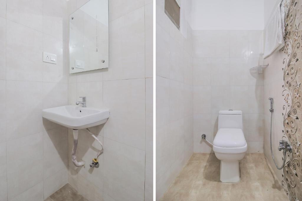 Clean bathroom at Delight Inn - hygienic hotel kondapur